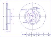 Диск тормозной TG-45251-SP0-000/RN1104V*Ti•GUAR