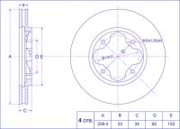 Диск тормозной TG-45251-SM4-020/RN1030V *Ti•GUAR