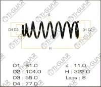 Пружина C4T-12122 / TG-CSS0012* Ti·GUAR